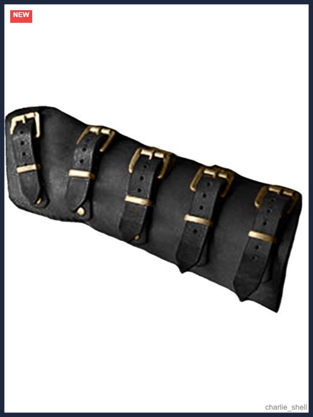 Faux Leather Gauntlet Wristband Medieval Vambrace Arm Cuff Costume Bracer Set
